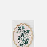 Katie Housley On Your Wedding Day Botanical Scallop Die Cut Card.