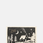 Katie Leamon Lino Cut Happy Christmas Card.