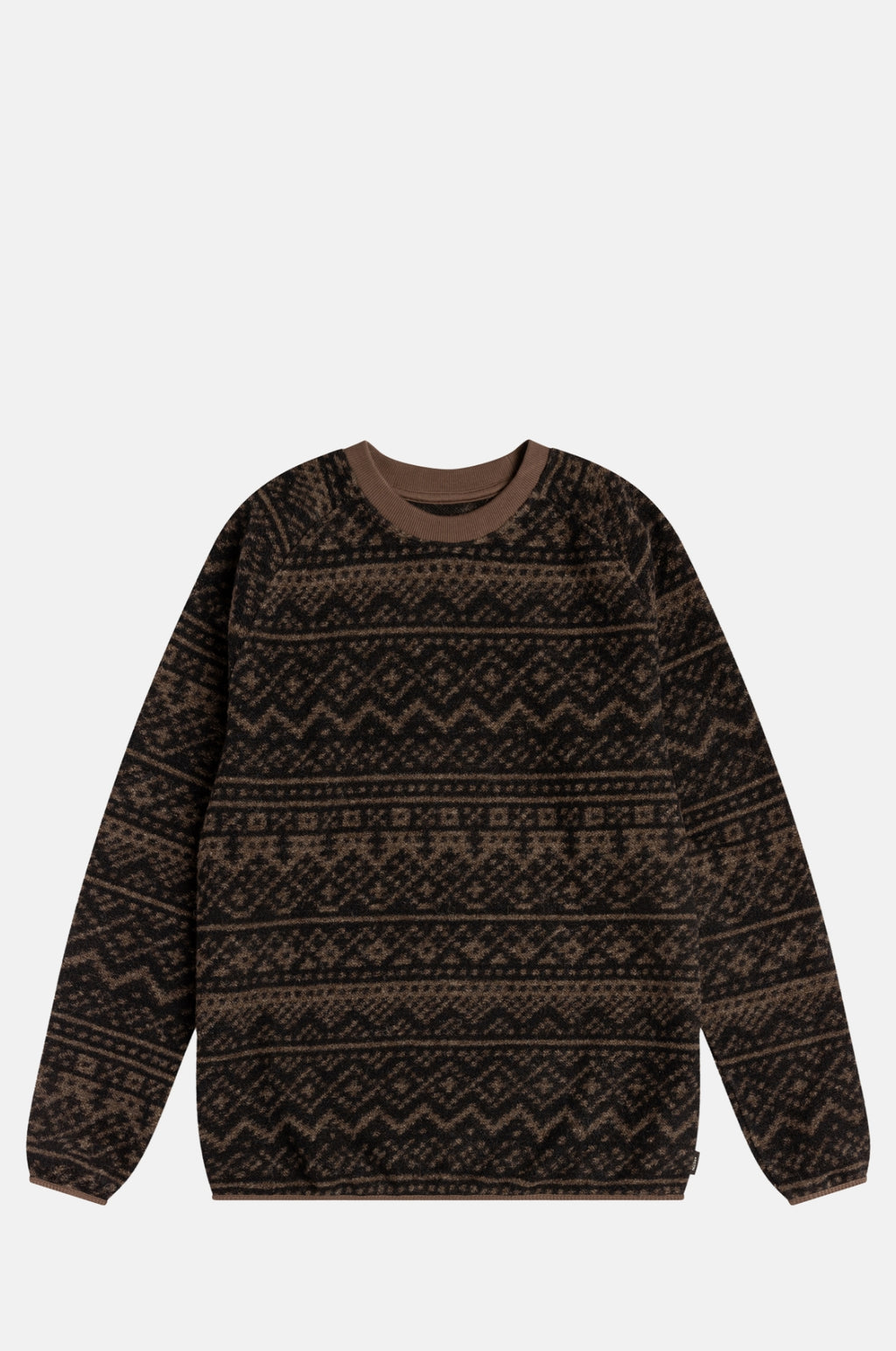 Kestin Junction Sweat Peat/Black Knitted Fairisle.