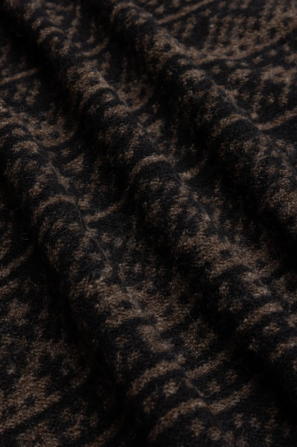 Junction Sweat Peat/Black Knitted Fairisle