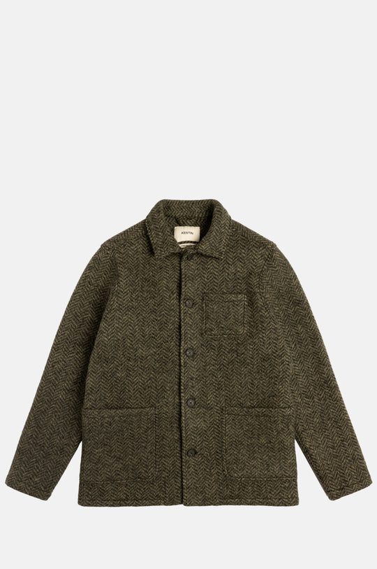 Ormiston Jacket Herringbone Wool Moss