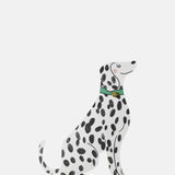 Kitty Kenda Sitting Dalmation Shaped Greeting Card.