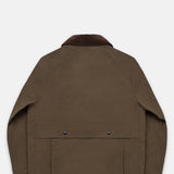 Highland Dry-Wax Cotton & Nylon Coat Oak Brown