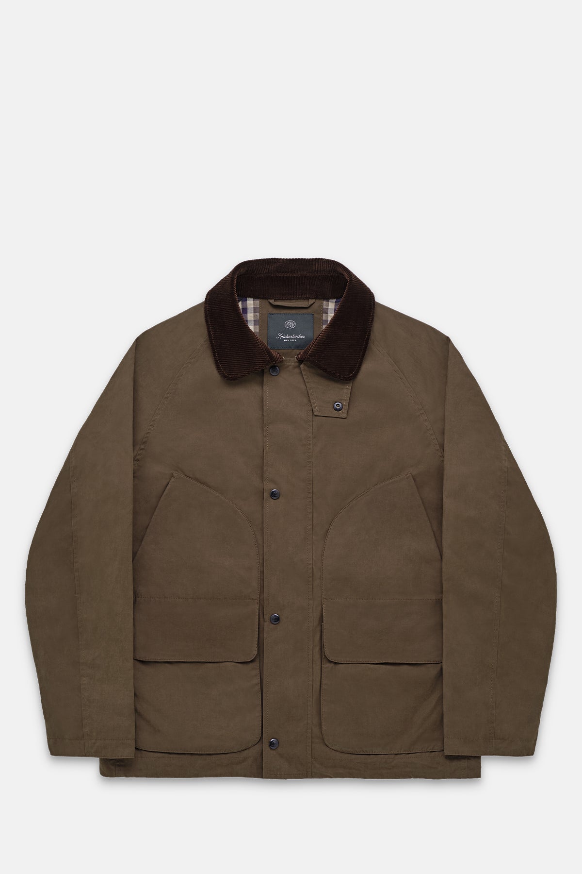Knickerbocker Highland Dry-Wax Cotton & Nylon Coat Oak Brown.