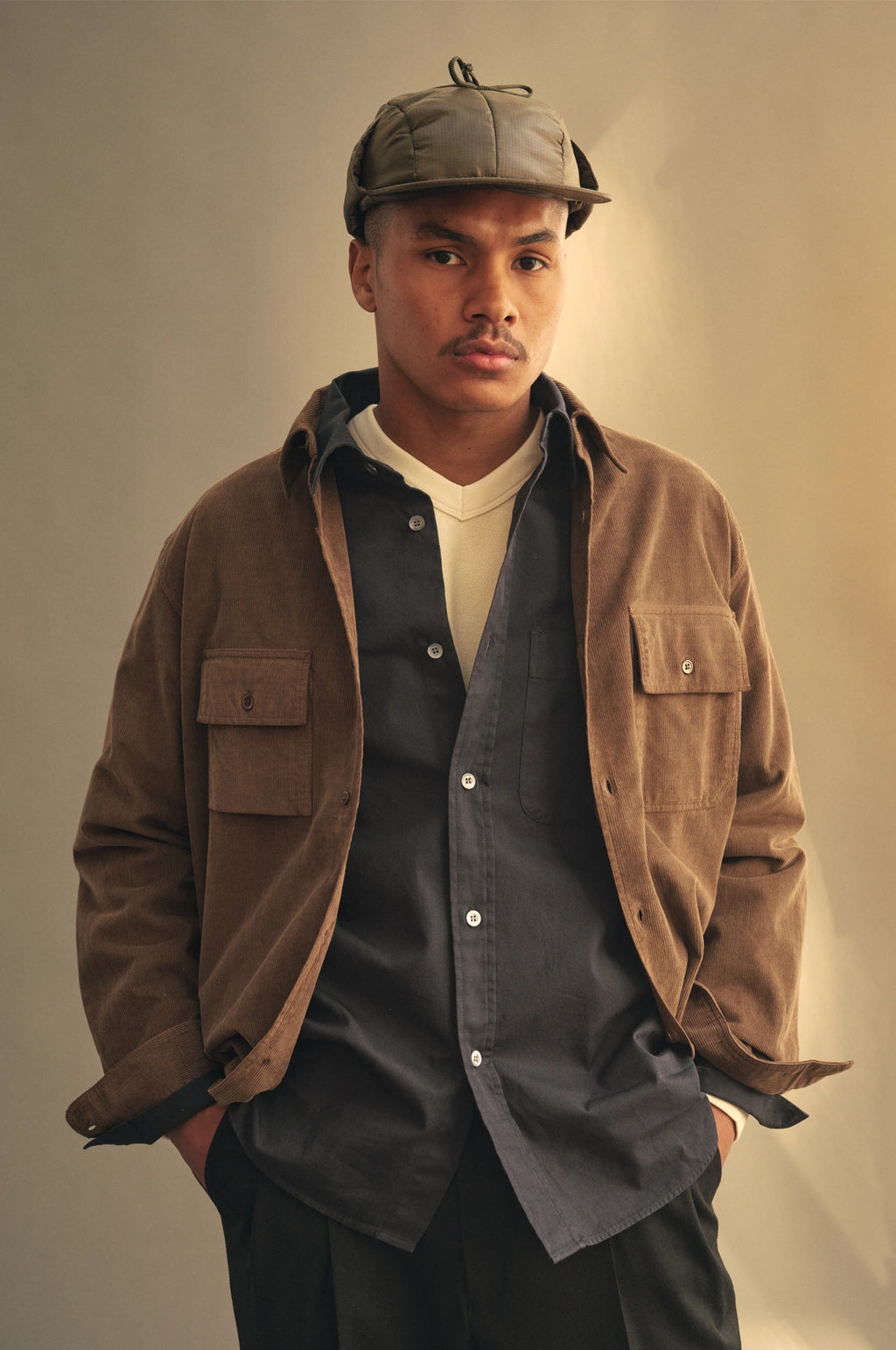 Pacific Corduroy Shirt Coffee