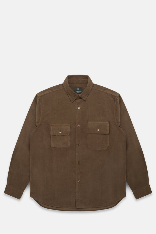 Pacific Corduroy Shirt Coffee