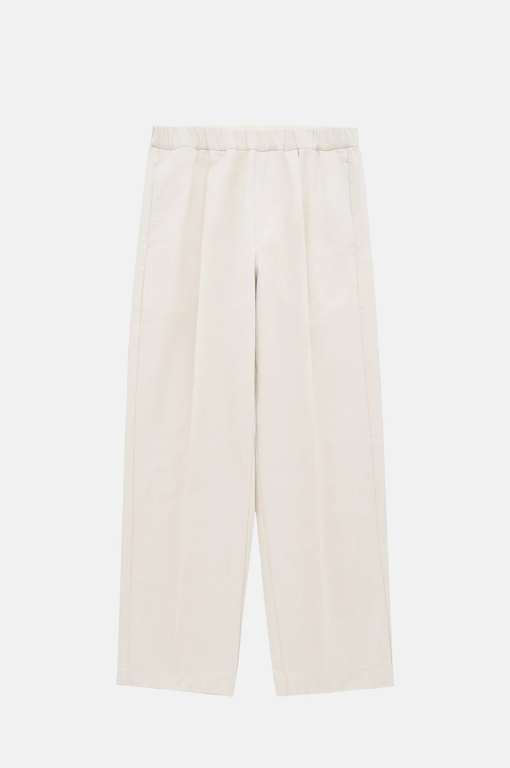 Knickerbocker Park Twill Cotton & Linen Pant Bone.
