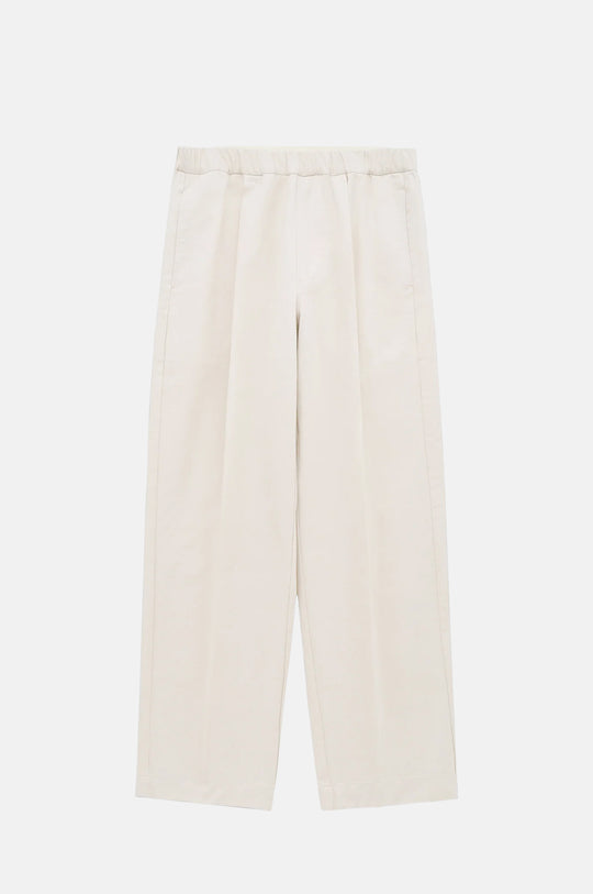 Park Twill Cotton & Linen Pant Bone