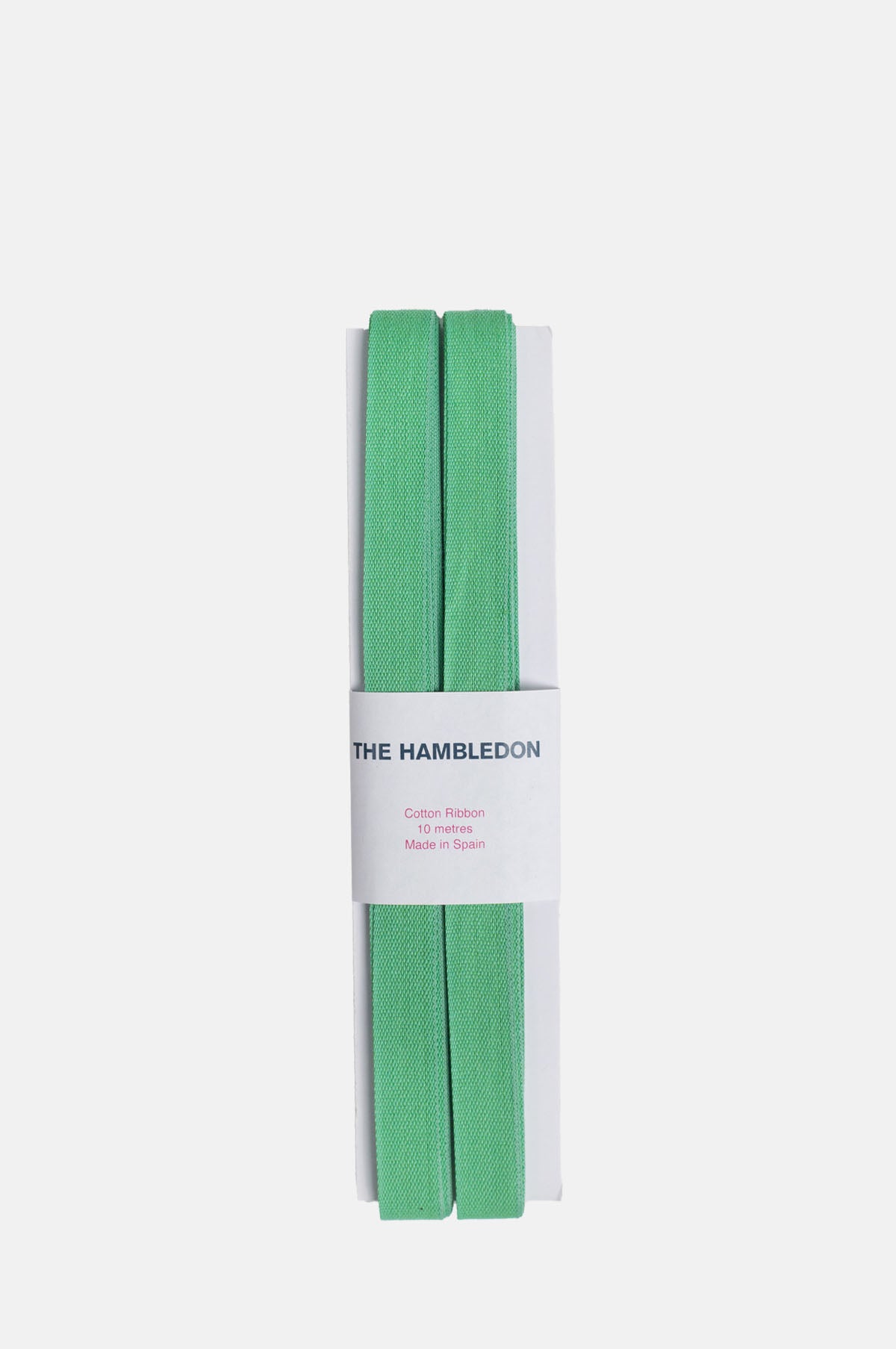 Lawn Green Cotton Ribbon 15mmx10m.