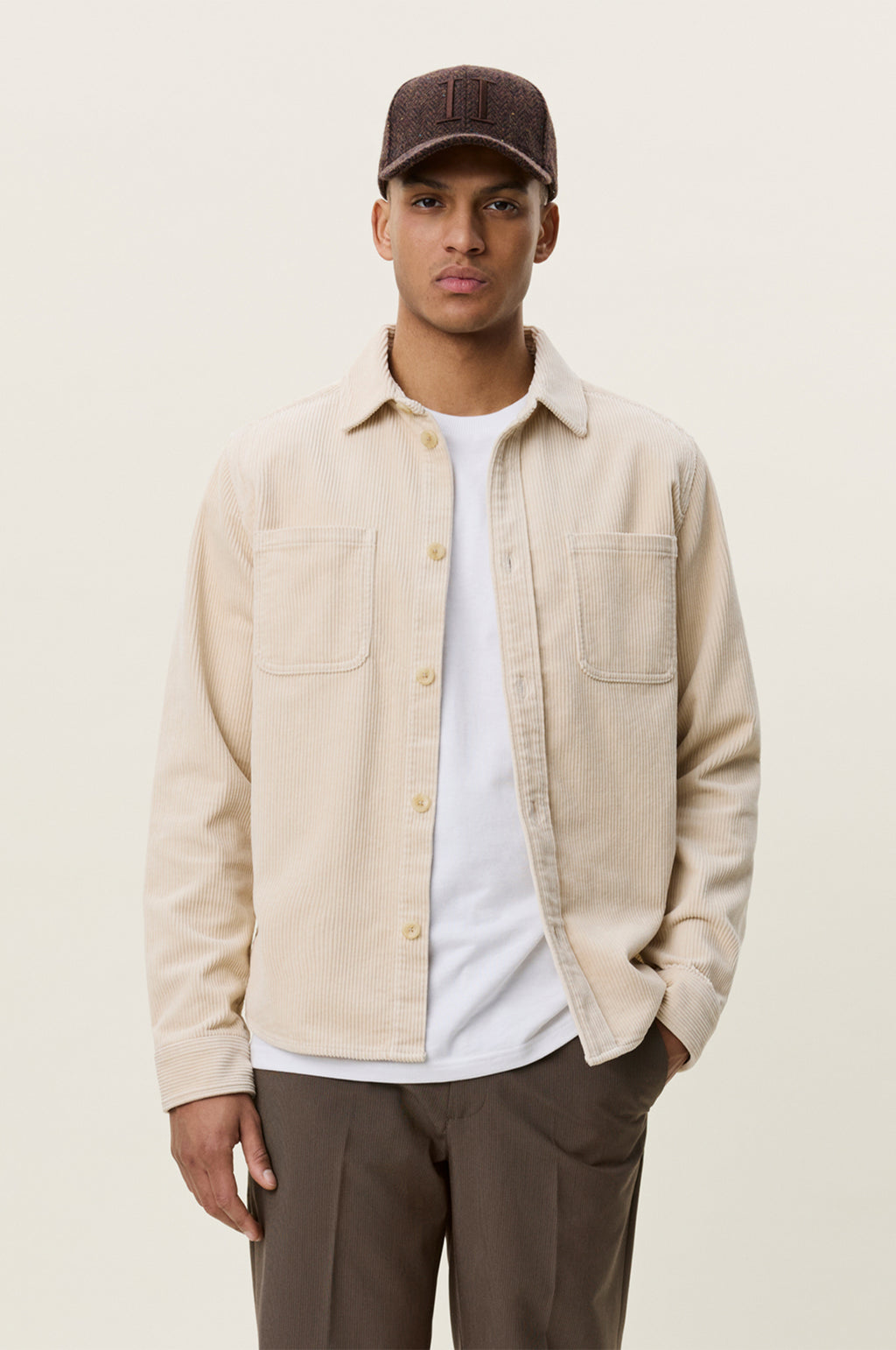 Corduroy Overshirt Ivory