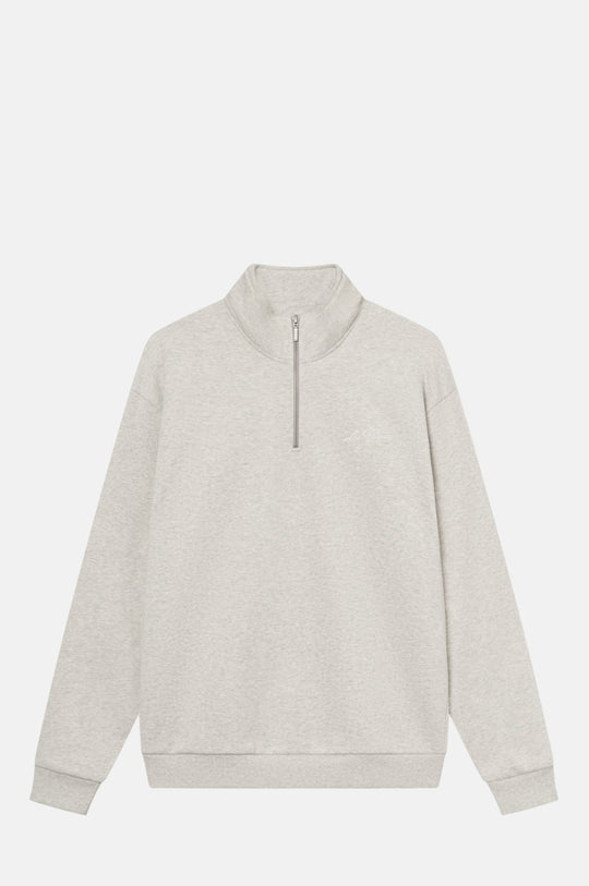 Crew Half-Zip Sweatshirt Snow Melange