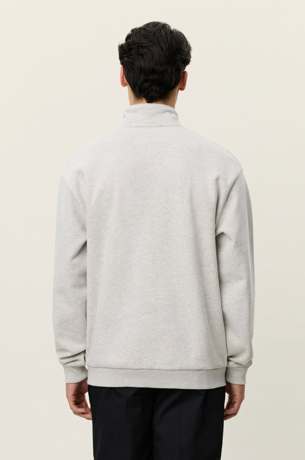 Crew Half-Zip Sweatshirt Snow Melange
