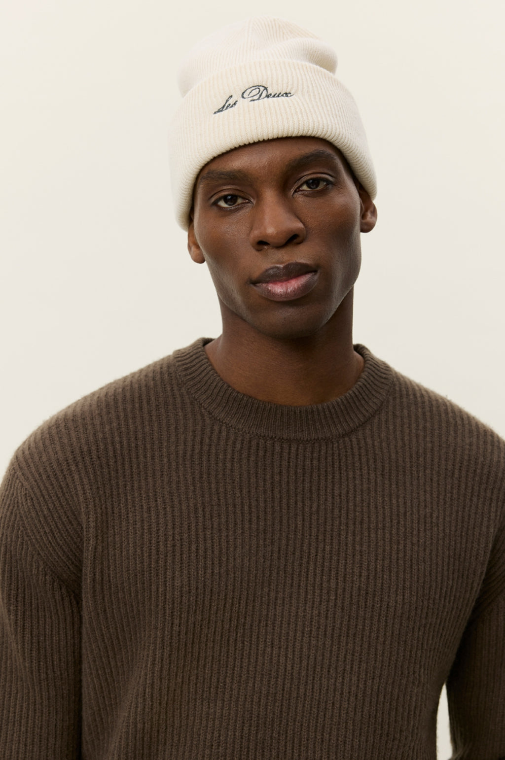 Eddie Wool Rib Crewneck Knit Teak