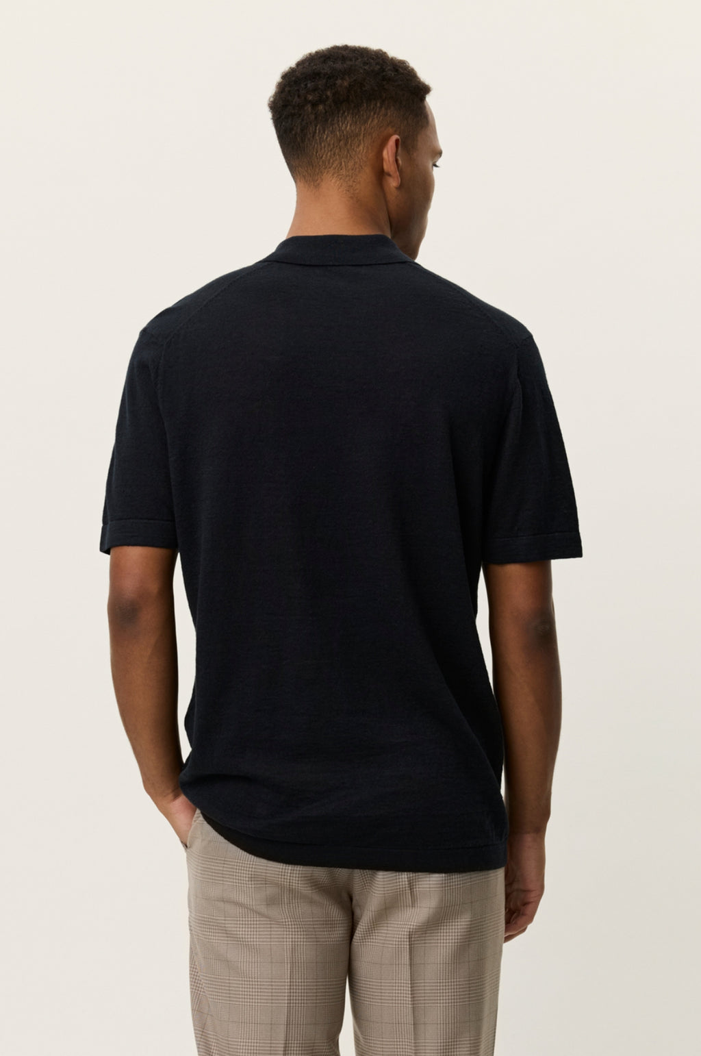 Emmanuel Knit Polo Black