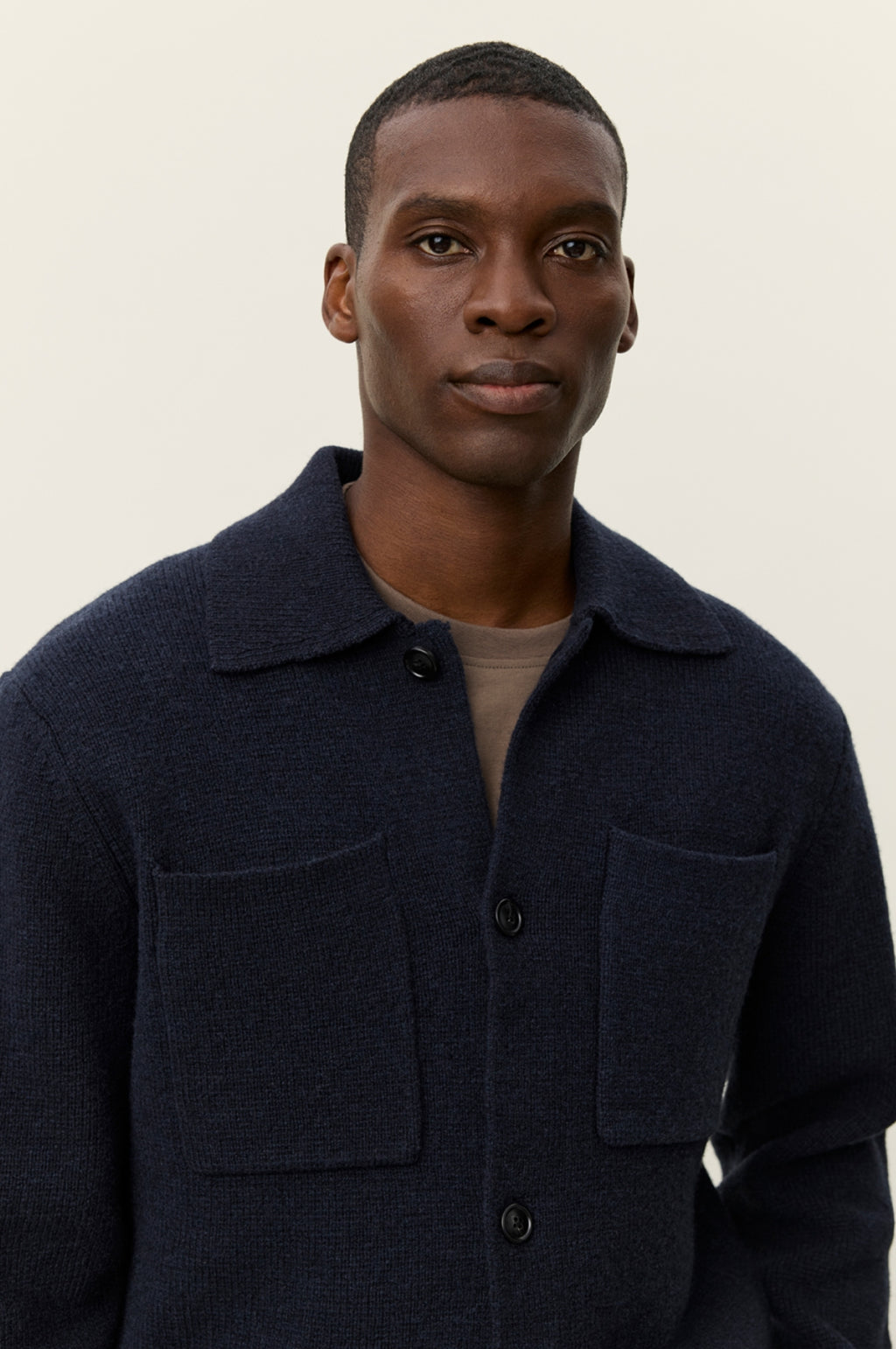 Fischer Milano Knit Overshirt Dark Navy