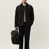 Herringbone Jacket Mole Brown
