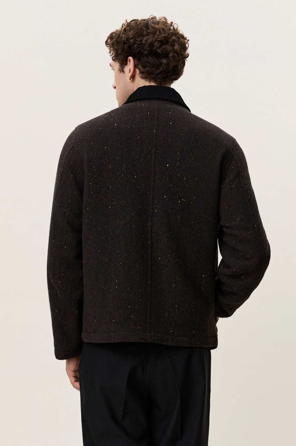 Herringbone Jacket Mole Brown