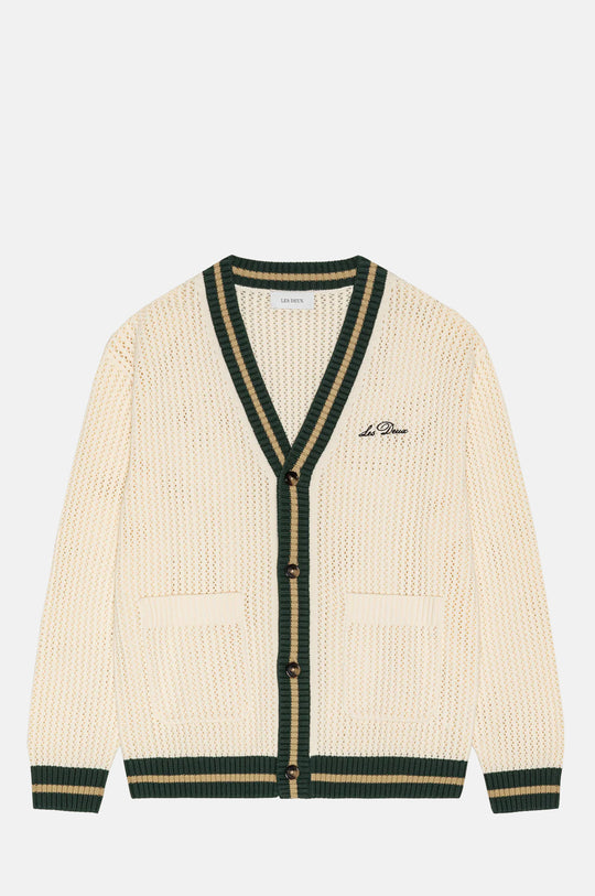 Lace Knitted Cardigan Eggnog White