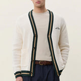 Lace Knitted Cardigan Eggnog White