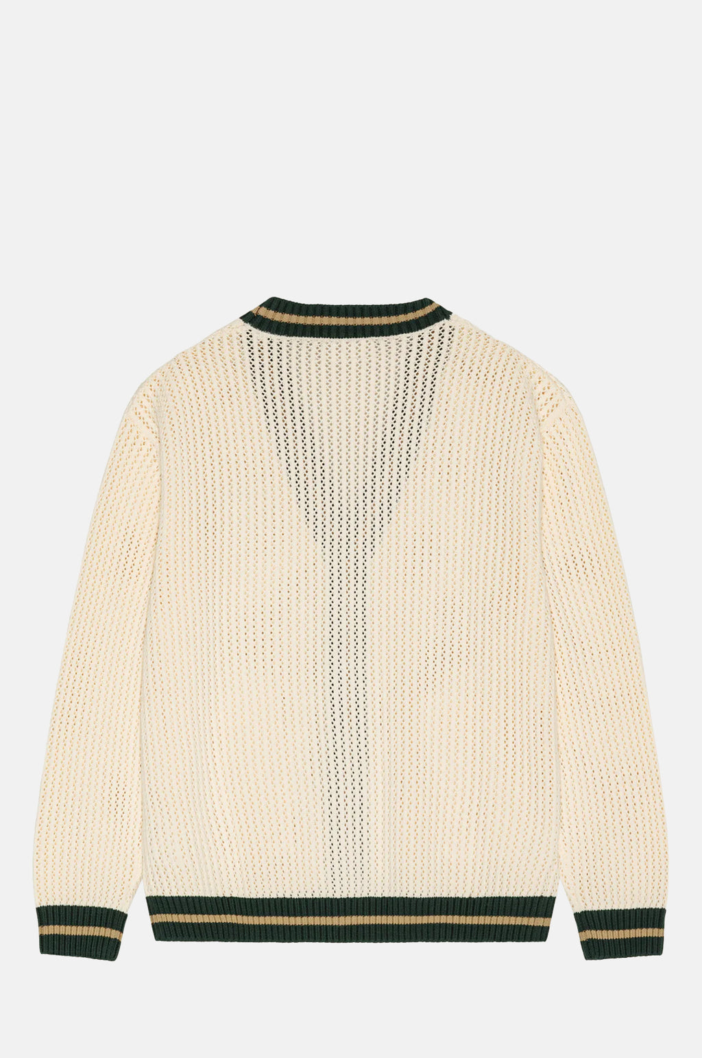 Lace Knitted Cardigan Eggnog White