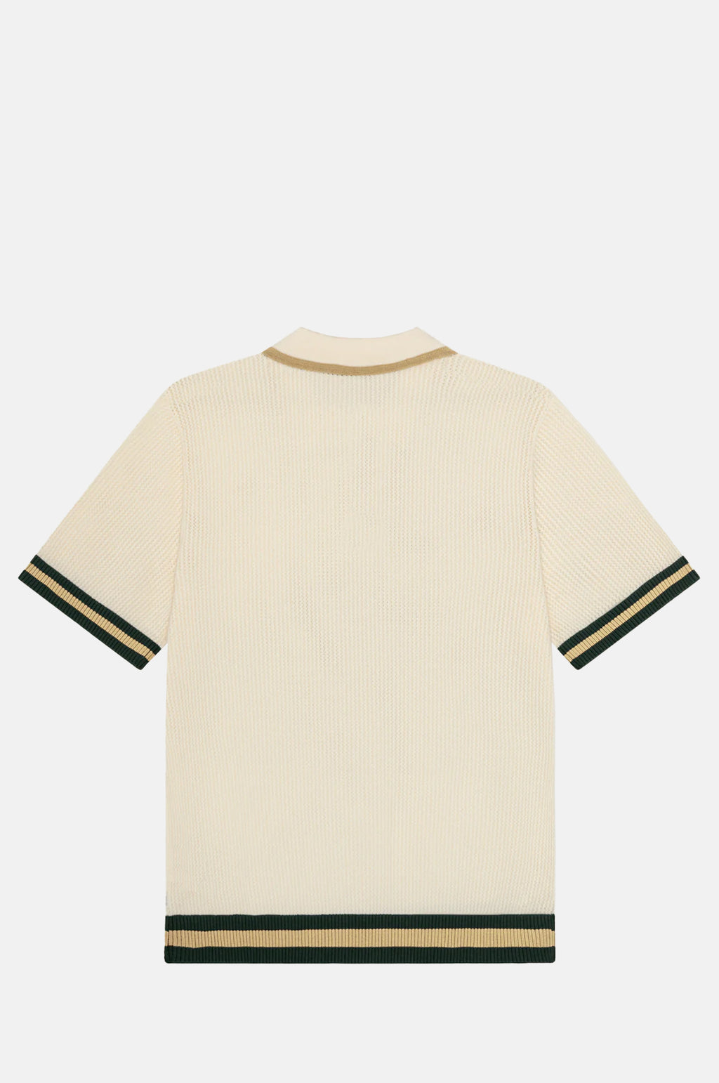 Lace Knitted Polo Eggnog White