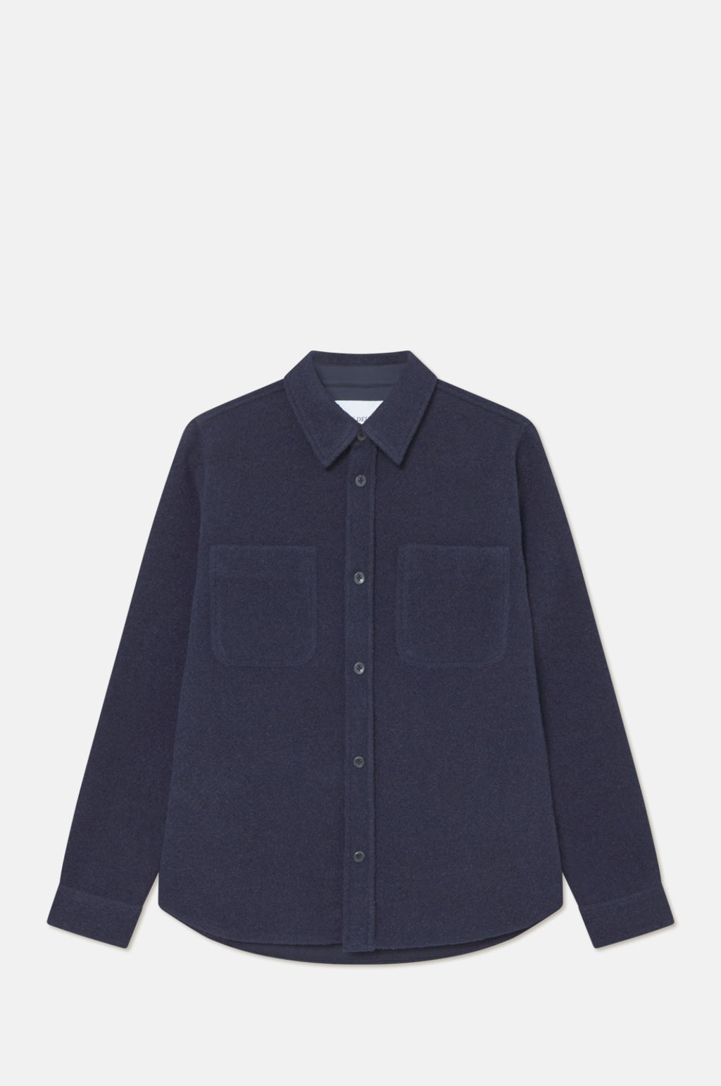 Les Deux Lennon Boucle Overshirt Dark Navy.
