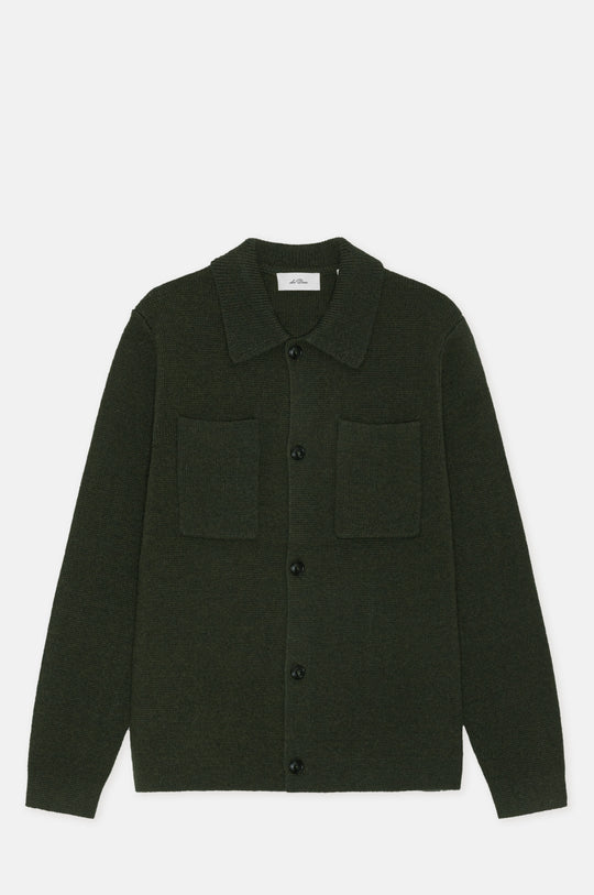 Milano Knit Overshirt Rosin Green