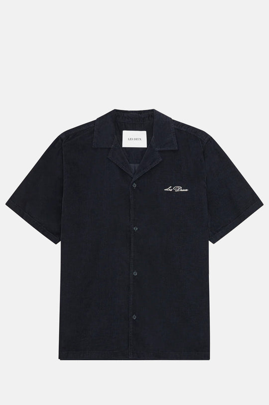 Signature Mini Cord SS Shirt Dark Blue Night