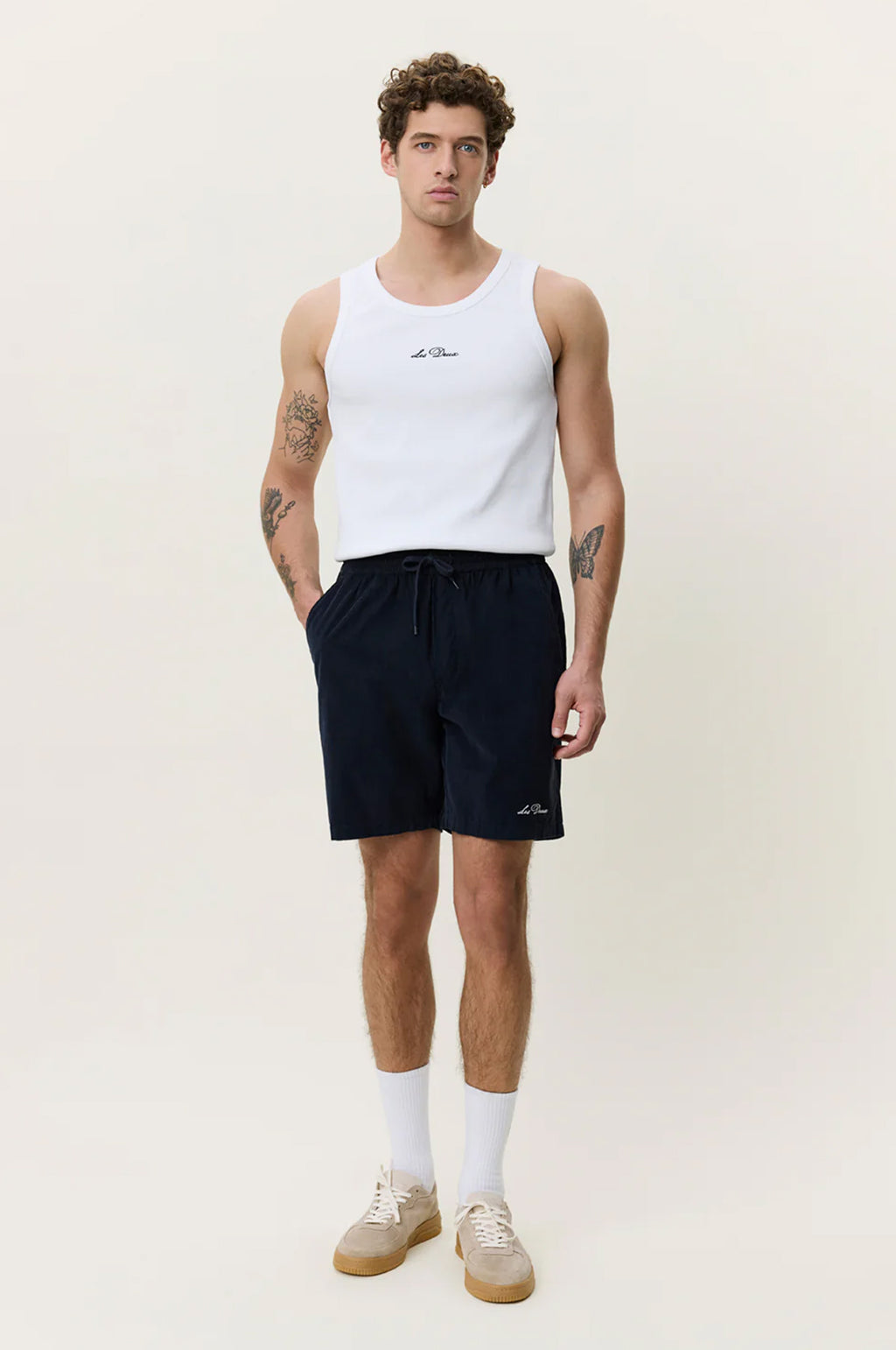Signature Mini Cord Shorts Dark Blue Night