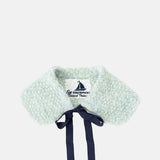 Les Vacances D'Irina Knitted Collar Puff Green.