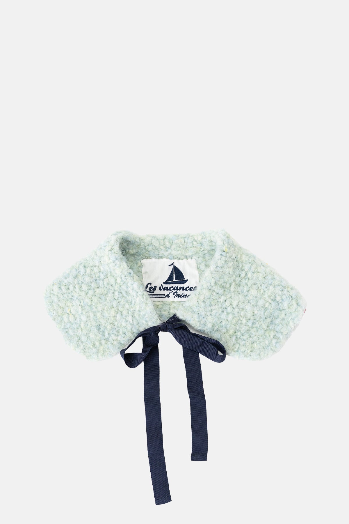 Les Vacances D'Irina Knitted Collar Puff Green.