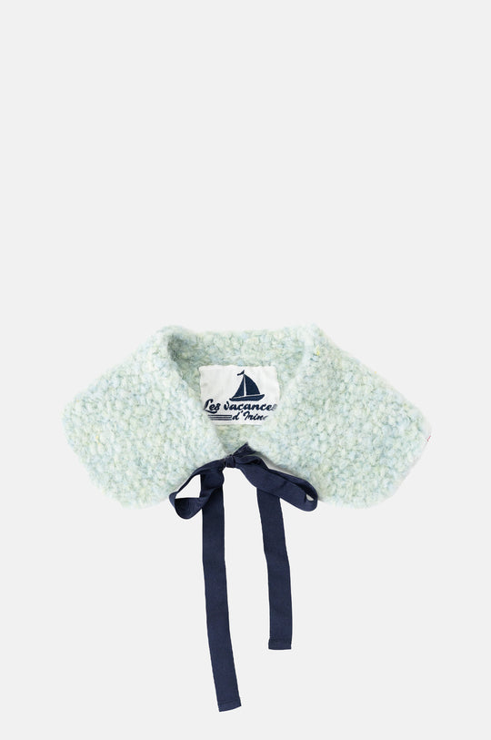 Knitted Collar Puff Green