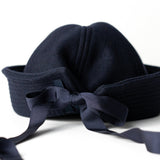 Le Chapeau with Silk Ribbons Navy
