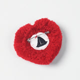 Pompon Heart Red
