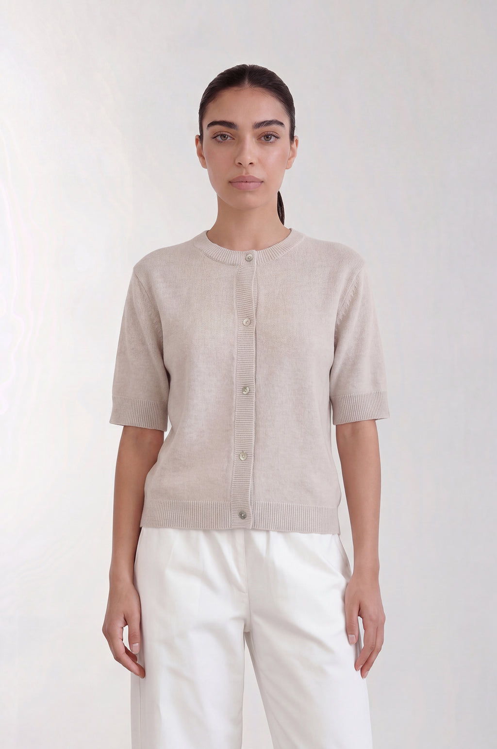 Eloise Cardigan Plaza Taupe Mel