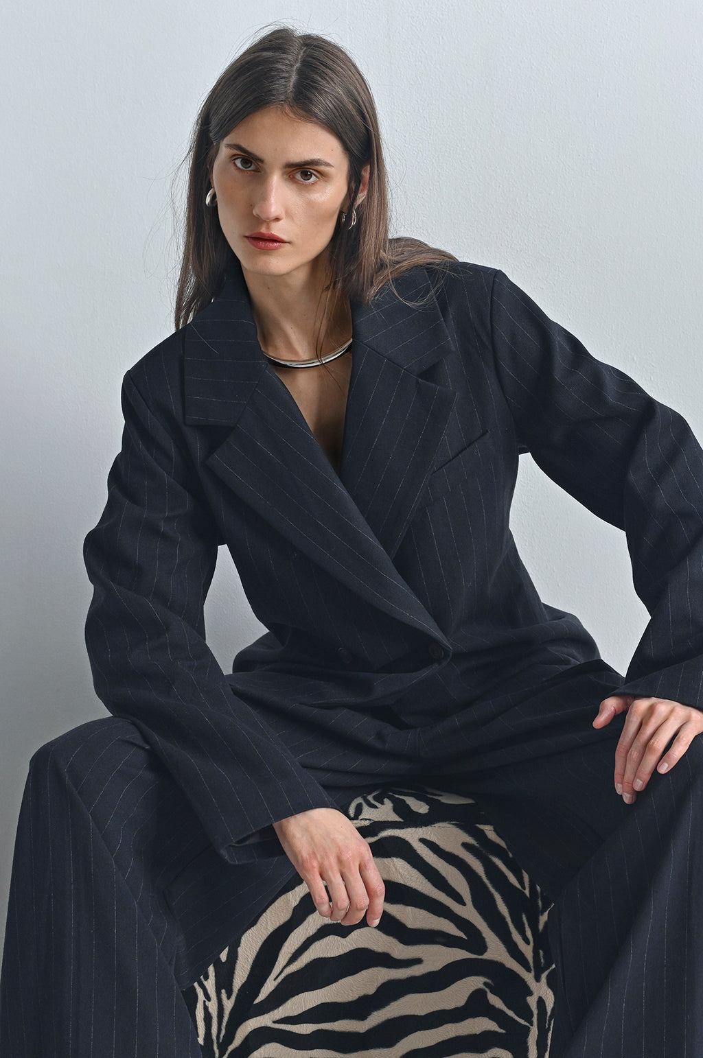 Olivia Blazer Winter Sky Combi