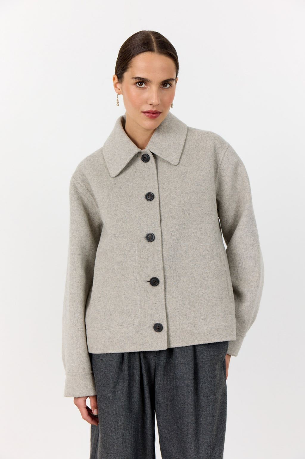 Owa Jacket Aluminium Melange