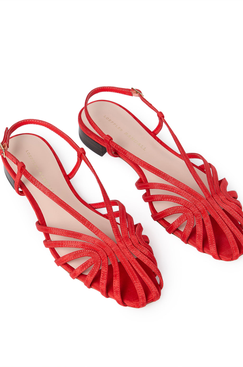 Devon Lattice Slingback Sandal Red