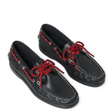 Franco Leather Boat Loafer Black