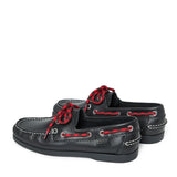 Franco Leather Boat Loafer Black