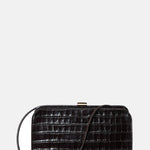 Loeffler Randall Zella Covered Frame Clutch Ebony.