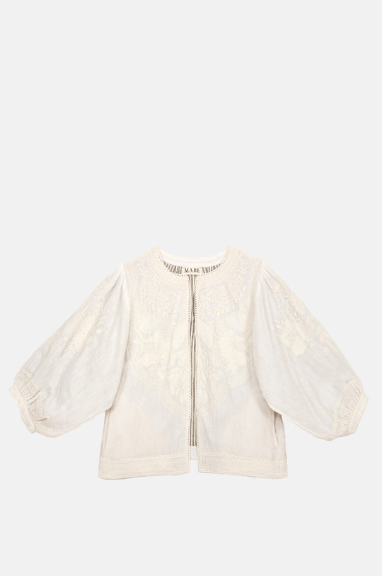 Averi Emb Jacket Ivory