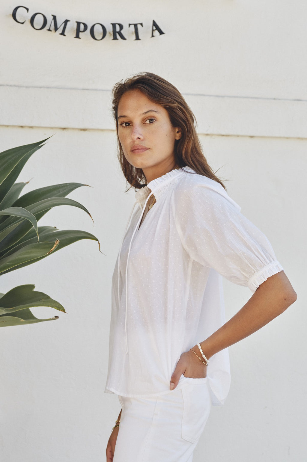 Lotta S/S Top White