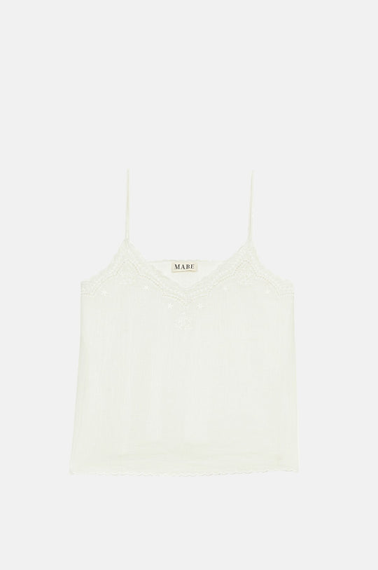 Lyla Emb Cami White