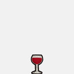 Macon & Lesquoy Glass of Red Wine Brooch.