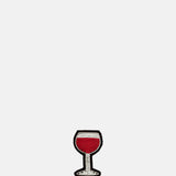 Macon & Lesquoy Glass of Red Wine Brooch.