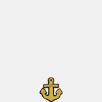 Macon & Lesquoy Gold Anchor Brooch.