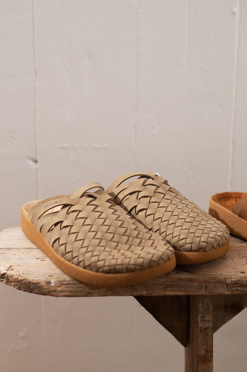 Colony Suede Vegan Leather Taupe/Tan