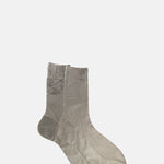 Maria La Rosa One Ribbed Laminated Socks Grey.