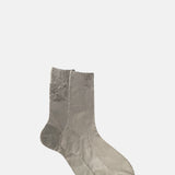 Maria La Rosa One Ribbed Laminated Socks Grey.
